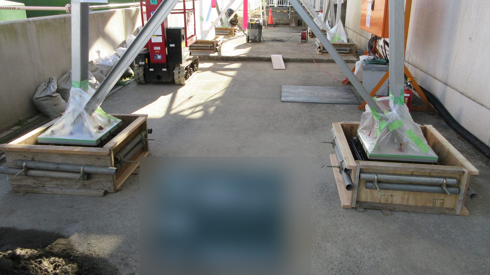 横型加圧脱水機等更新工事 ベルトコンベヤ基礎工事